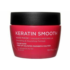 Luseta Keratin Smooth Hair Mask - Smoothing & Nourishing 16.9 Oz Color Safe NEW
